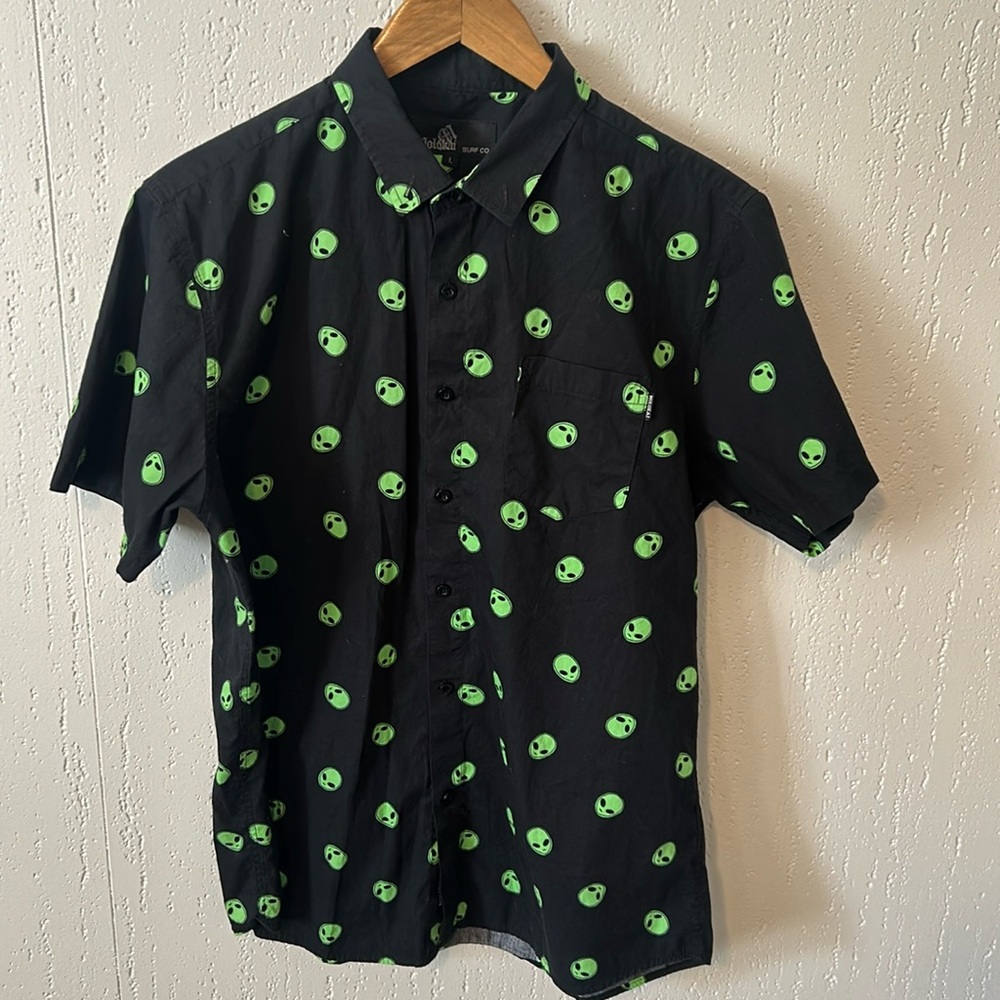 Alien button up shirt